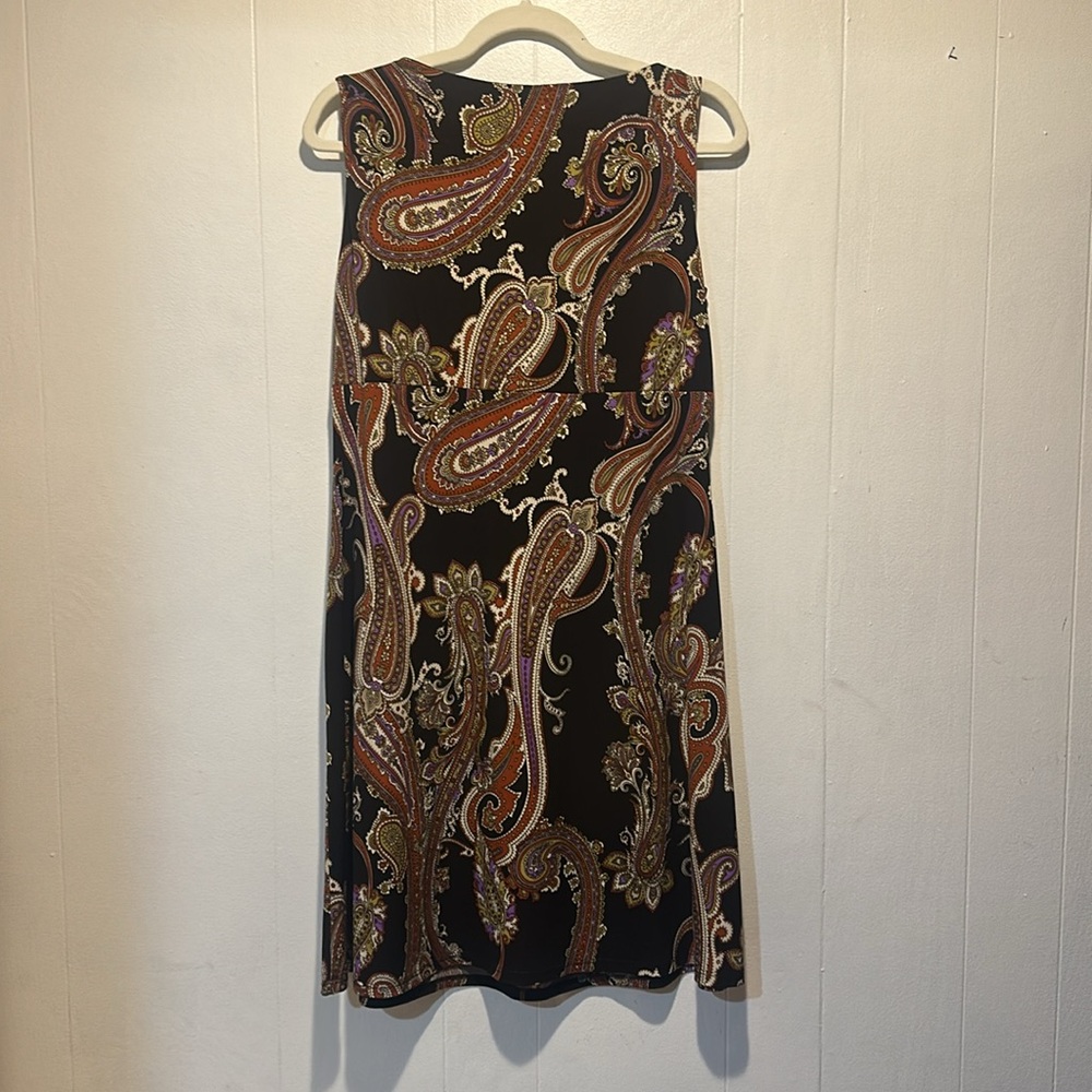 MSK paisley dress‎ size L - Picture 4 of 4